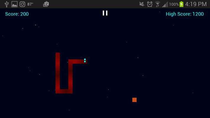 Emulate Android APK Touch Snake