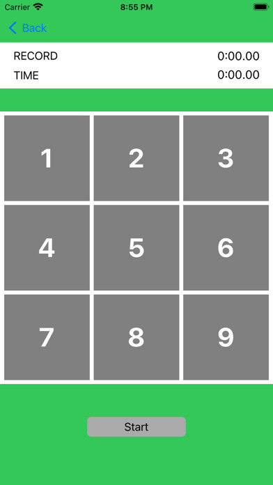 Emulate iPhone app Touch The Number - Simple using MyAndroid Emulate iPhone app Touch The Number - Simple using MyAndroid
