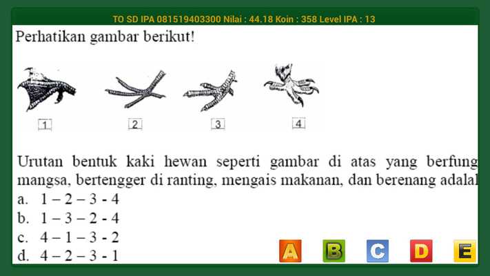 Emulate Android APK TO Ujian Nasional (UASBN) IPA