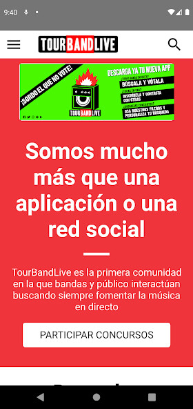 Emulate Android APK TourBandLive Emulate Android APK TourBandLive