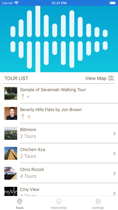 Emulate iPhone app Tour Buddy App Guides using MyAndroid