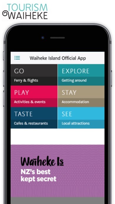 Emulate iPhone app Tourism Waiheke using MyAndroid Emulate iPhone app Tourism Waiheke using MyAndroid