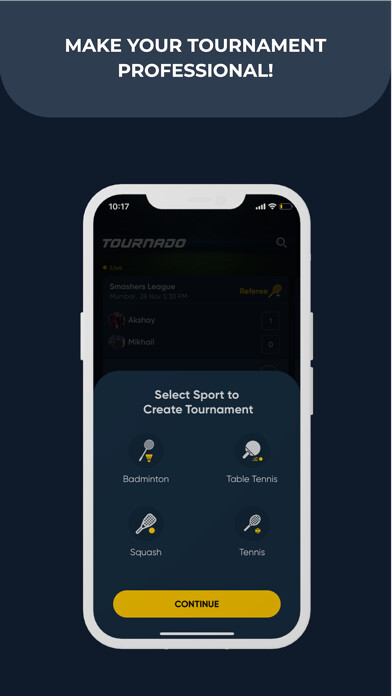 Emulate iPhone app Tournado-Tournament Management using MyAndroid Emulate iPhone app Tournado-Tournament Management using MyAndroid
