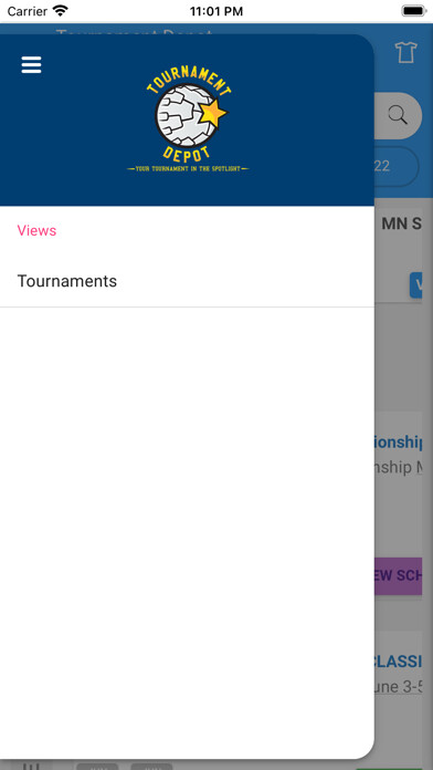 Emulate iPhone app TournamentDepot Tournament using MyAndroid