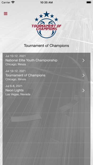 Emulate iPhone app Tournament of Champions using MyAndroid