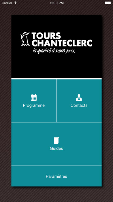 Emulate iPhone app Tours Chanteclerc using MyAndroid