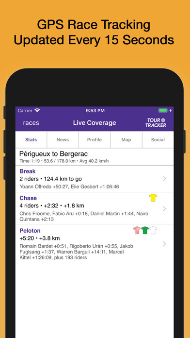 Emulate iPhone app Tour Tracker Grand Tours using MyAndroid Emulate iPhone app Tour Tracker Grand Tours using MyAndroid