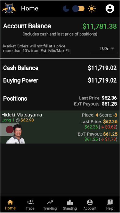 Emulate iPhone app Tour Trader using MyAndroid