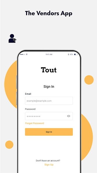 Run android online APK Tout: Vendors App from MyAndroid or emulate Tout: Vendors App using MyAndroid
