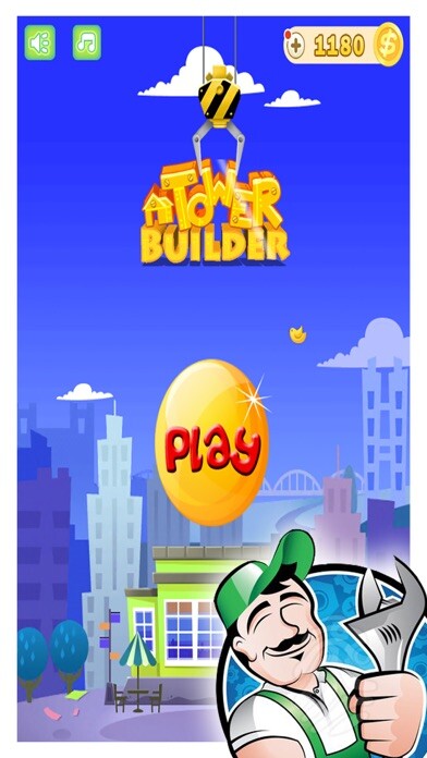 Emulate iPhone app Tower Builder : Construct Straight Building using MyAndroid