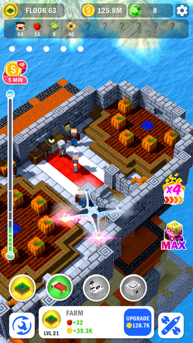 Emulate iPhone app Tower Craft 3D - Idle Building using MyAndroid