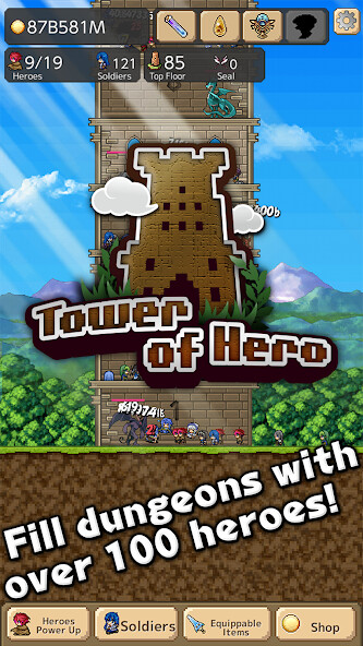 Emulate iPhone app Tower of Hero using MyAndroid