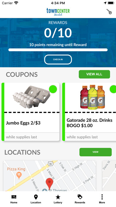 Emulate iPhone app Town Center Market using MyAndroid