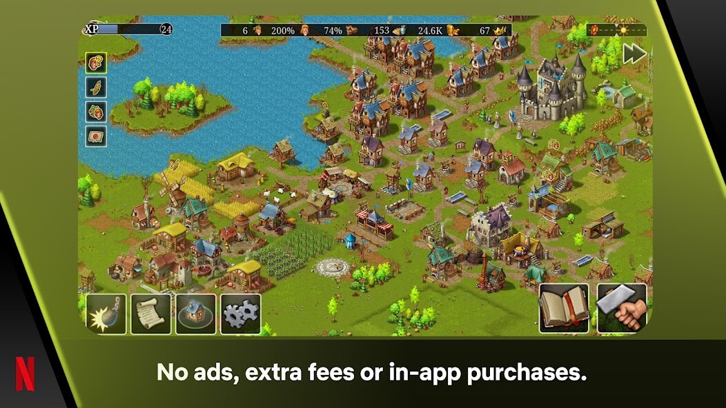 Emulate iPhone app Townsmen – A Kingdom Rebuilt using MyAndroid