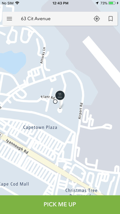 Emulate iPhone app Town Taxi Cape Cod using MyAndroid