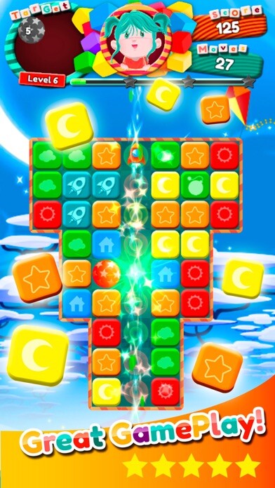 Emulate iPhone app Toy cubes collapse: Tap crunch using MyAndroid Emulate iPhone app Toy cubes collapse: Tap crunch using MyAndroid