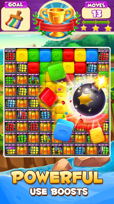 Emulate iPhone app Toy Fun Crush - Match 3 Blast using MyAndroid