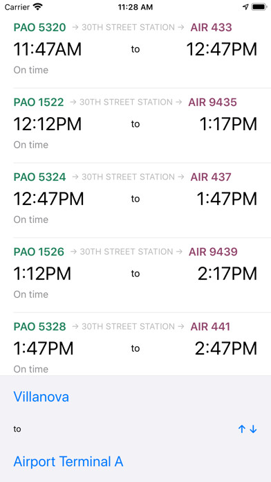 Emulate iPhone app Toynbee - Philly Regional Rail using MyAndroid Emulate iPhone app Toynbee - Philly Regional Rail using MyAndroid