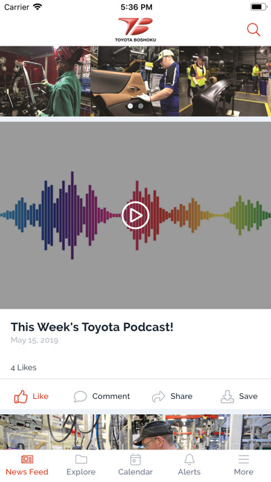 Emulate iPhone app Toyota Boshoku App using MyAndroid