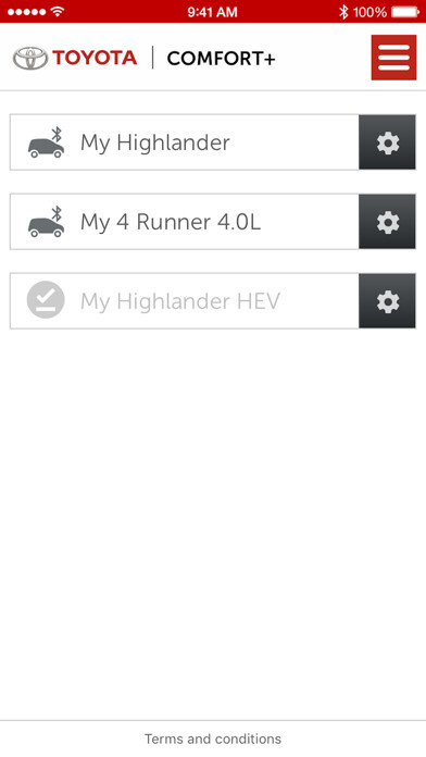 Emulate iPhone app Toyota COMFORT+ using MyAndroid Emulate iPhone app Toyota COMFORT+ using MyAndroid