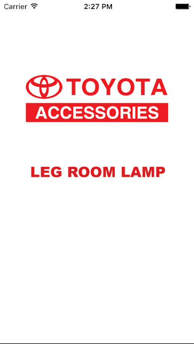 Emulate iPhone app TOYOTA - Leg Room Lamp using MyAndroid