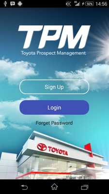 Emulate Android APK Toyota Prospect Management