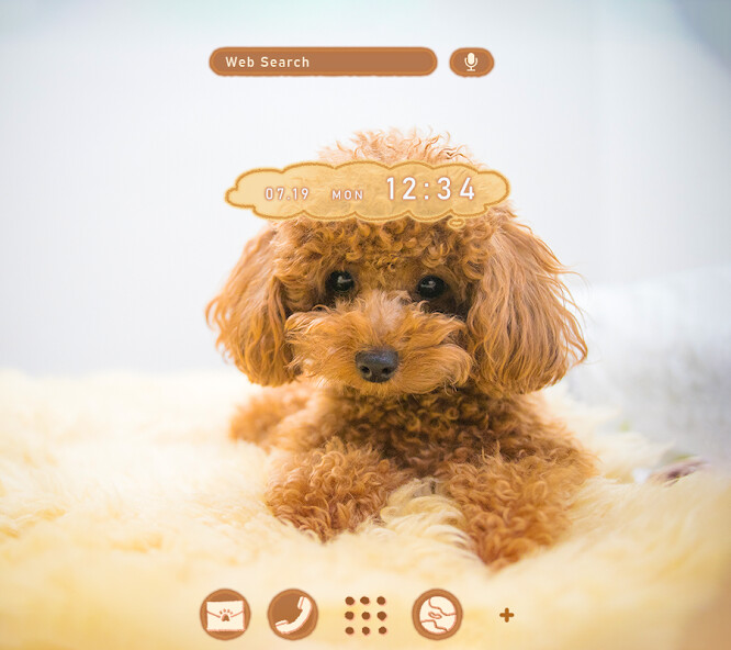 Run android online APK Toy Poodle Puppy Theme from MyAndroid or emulate Toy Poodle Puppy Theme using MyAndroid