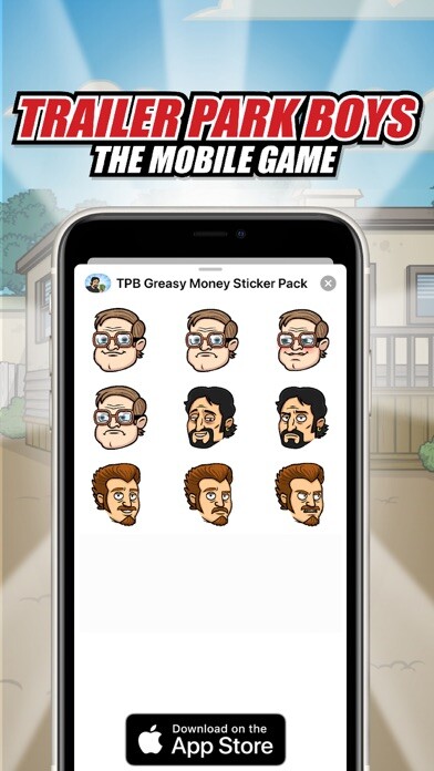 Emulate iPhone app TPB Greasy Money Sticker Pack using MyAndroid