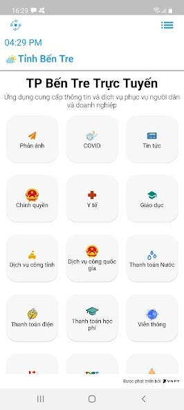 Run android online APK TP Bến Tre Trực Tuyến from MyAndroid or emulate TP Bến Tre Trực Tuyến using MyAndroid