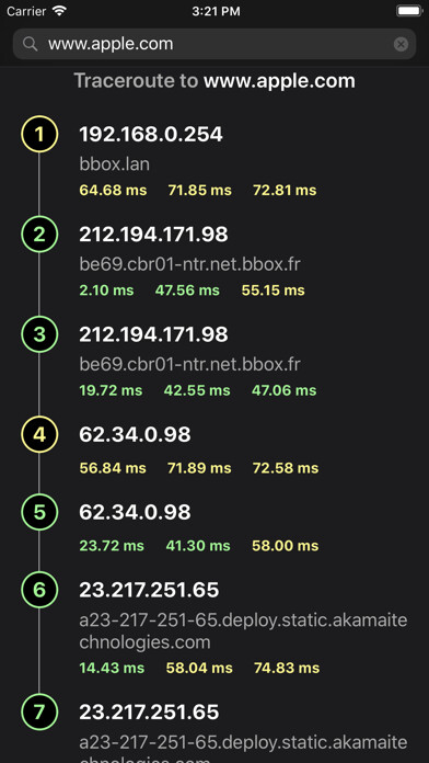 Emulate iPhone app Traceroute - Ping IP Tool using MyAndroid Emulate iPhone app Traceroute - Ping IP Tool using MyAndroid