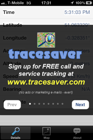 Emulate iPhone app Tracesaver (iOS 3.x) using MyAndroid Emulate iPhone app Tracesaver (iOS 3.x) using MyAndroid