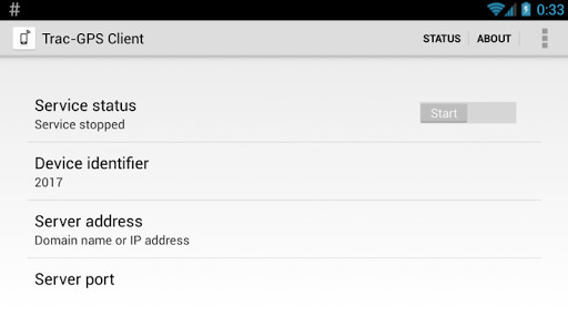 Run android online APK Trac-GPS client from MyAndroid or emulate Trac-GPS client using MyAndroid