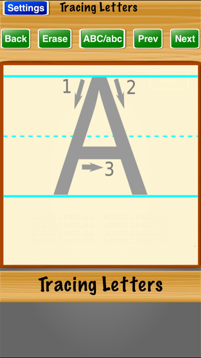 Emulate iPhone app Tracing Letters using MyAndroid