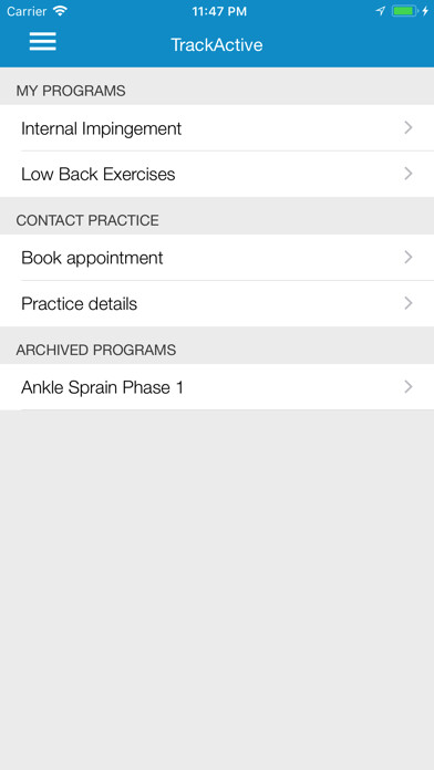 Emulate iPhone app TrackActive Pro - Patient App using MyAndroid Emulate iPhone app TrackActive Pro - Patient App using MyAndroid