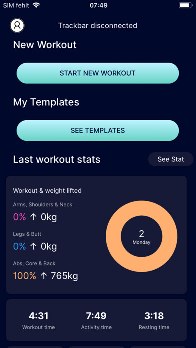 Emulate iPhone app trackbarTraining using MyAndroid Emulate iPhone app trackbarTraining using MyAndroid