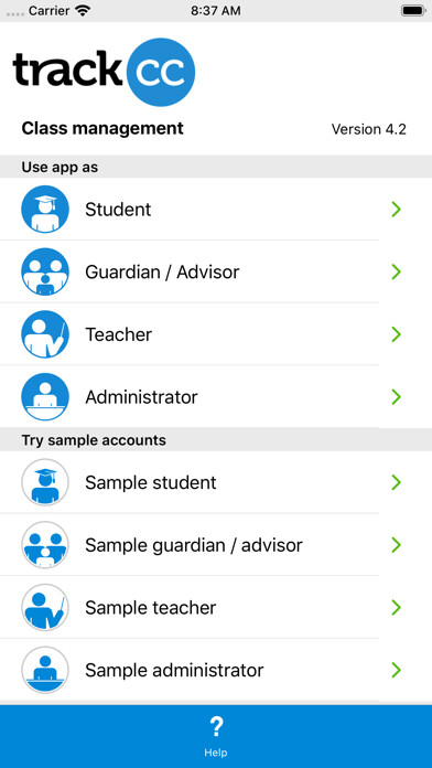 Emulate iPhone app TrackCC Class management using MyAndroid Emulate iPhone app TrackCC Class management using MyAndroid