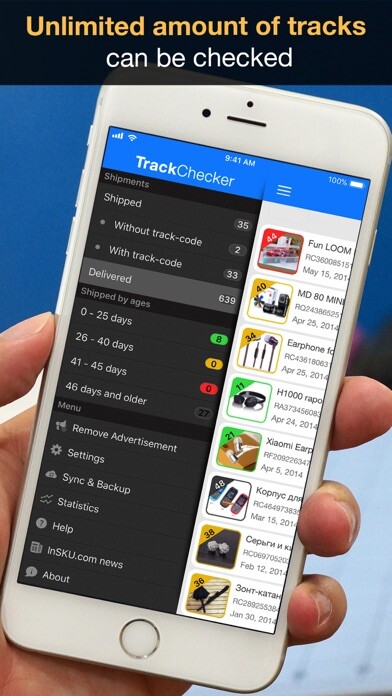 Emulate iPhone app TrackChecker - Package Tracker using MyAndroid Emulate iPhone app TrackChecker - Package Tracker using MyAndroid