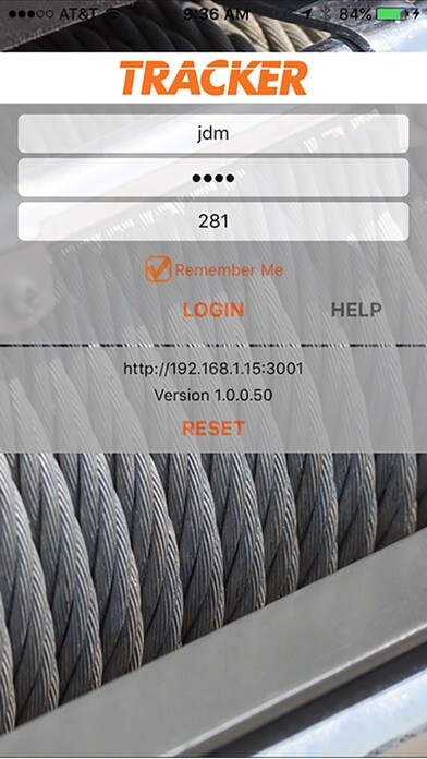 Emulate iPhone app TrackerMobile using MyAndroid