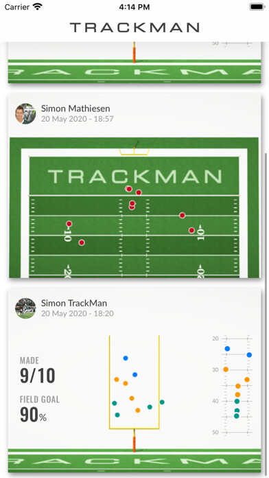 Emulate iPhone app TrackMan Football Sharing using MyAndroid Emulate iPhone app TrackMan Football Sharing using MyAndroid