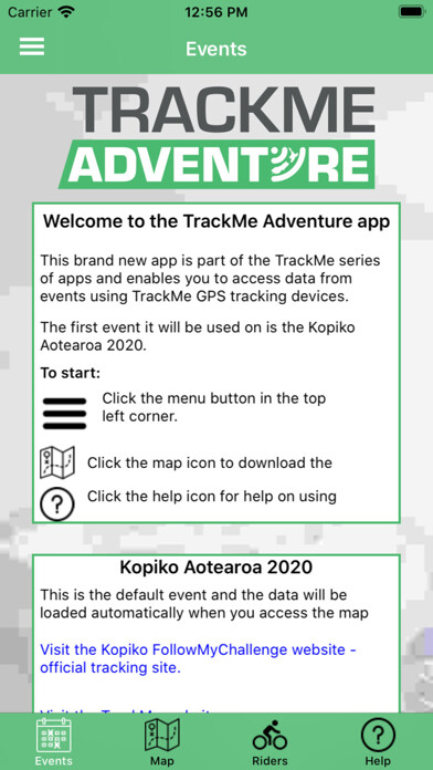 Emulate iPhone app TrackMe Adventure using MyAndroid