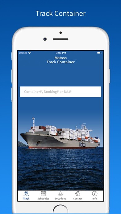 Emulate iPhone app Track My Container using MyAndroid