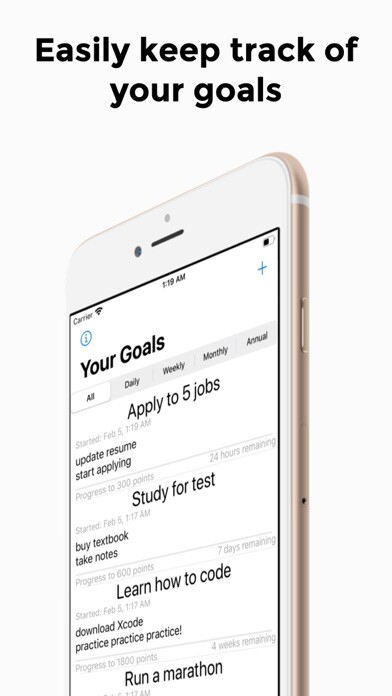 Emulate iPhone app Track My Goals using MyAndroid Emulate iPhone app Track My Goals using MyAndroid