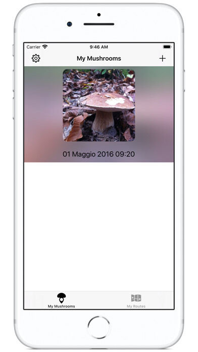Emulate iPhone app Track My Mushrooms using MyAndroid