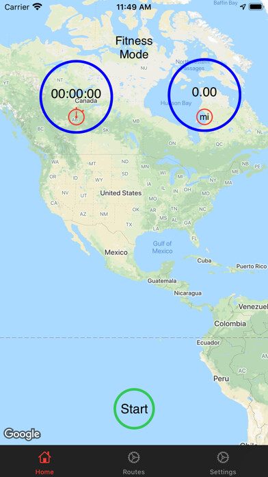 Emulate iPhone app TrackMyRoutes using MyAndroid