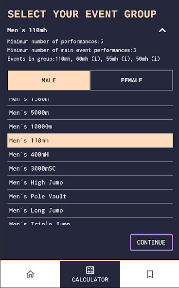 Run android online APK TrackRanking - Athletics from MyAndroid or emulate TrackRanking - Athletics using MyAndroid