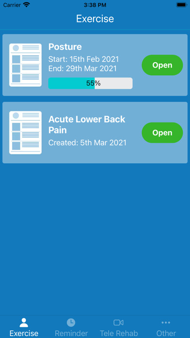 Emulate iPhone app Track Rehab using MyAndroid