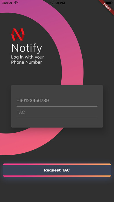 Emulate iPhone app Tracksol Notify using MyAndroid