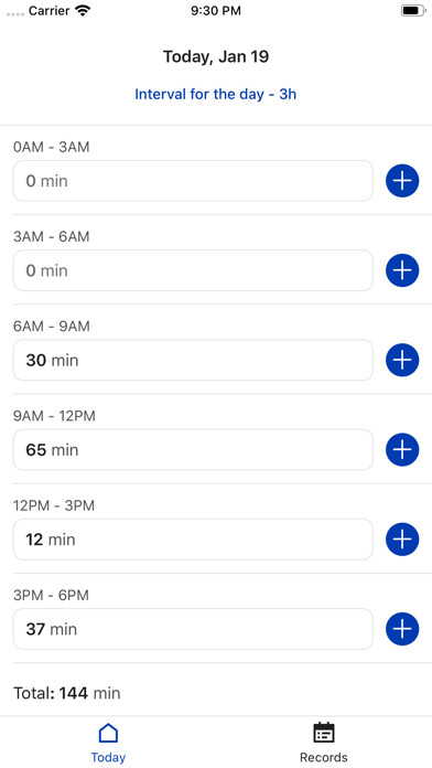 Emulate iPhone app Track Time In Intervals using MyAndroid Emulate iPhone app Track Time In Intervals using MyAndroid