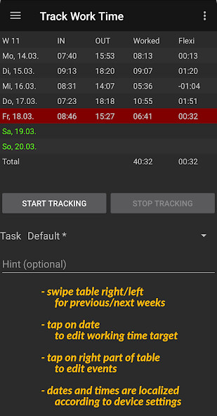 Run android online APK Track Work Time from MyAndroid or emulate Track Work Time using MyAndroid