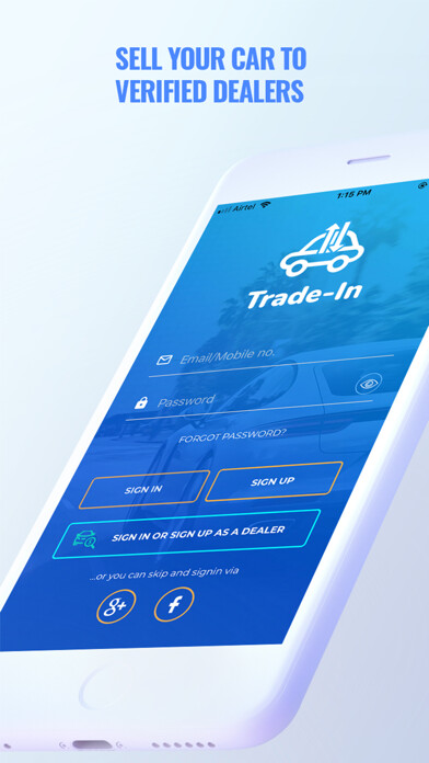 Emulate iPhone app Trade-In: Sell, Bid, Win Cars using MyAndroid